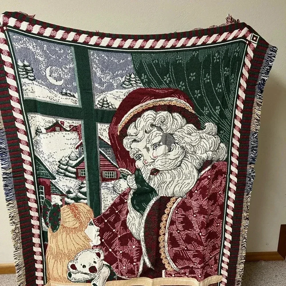 Christmas Santa Goodwin Weavers Throw Blanket 58